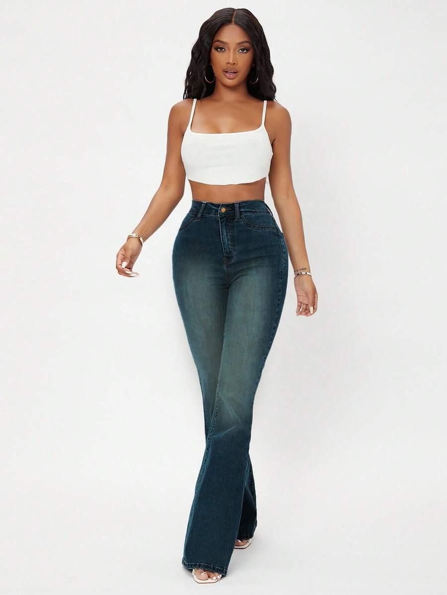 spodnie jeans dzwony