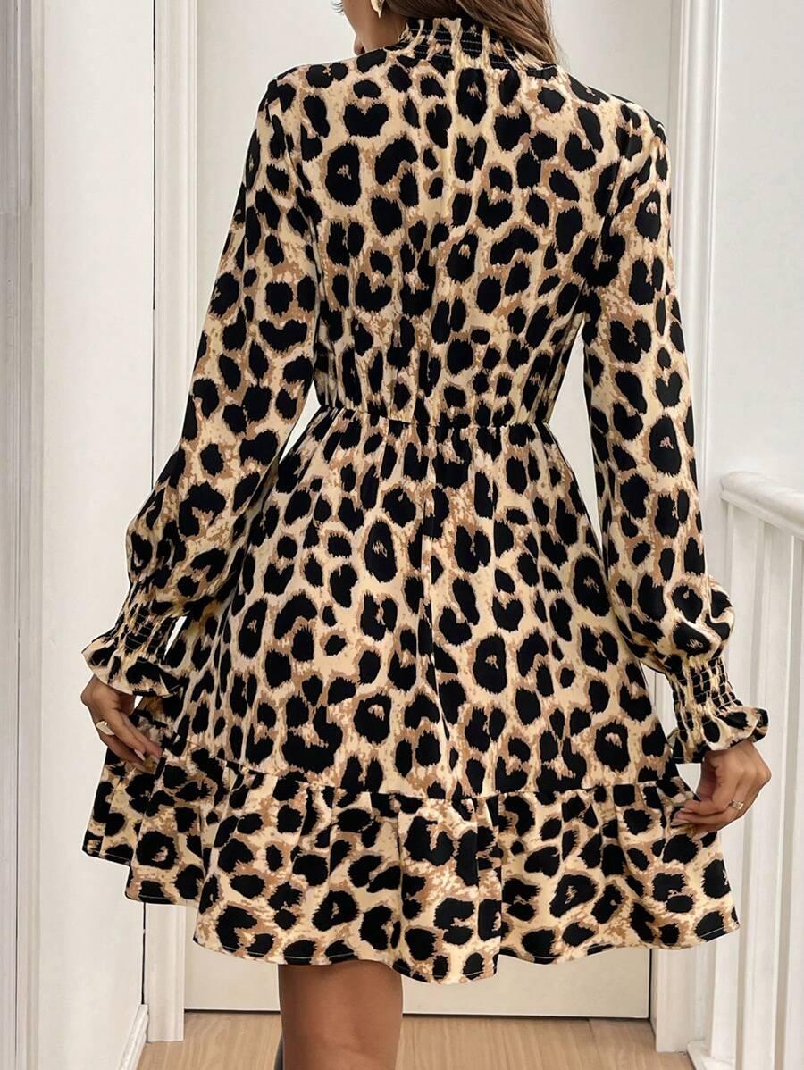 mini sukienka animal print