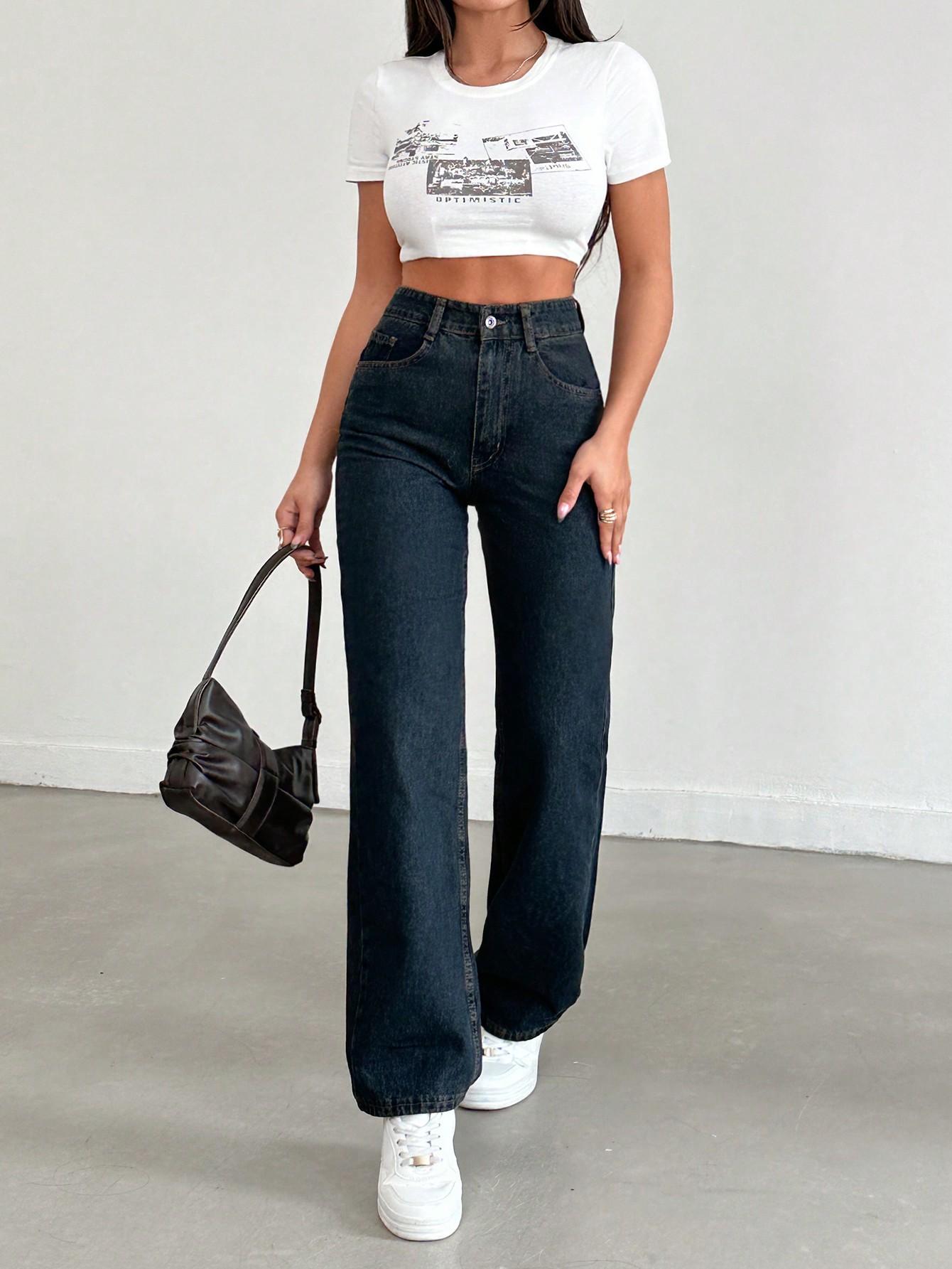 SPODNIE JEANS WYSOKI STAN