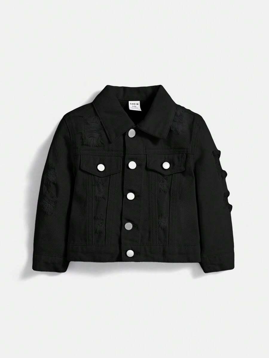 CZARNA KURTKA JEANS
