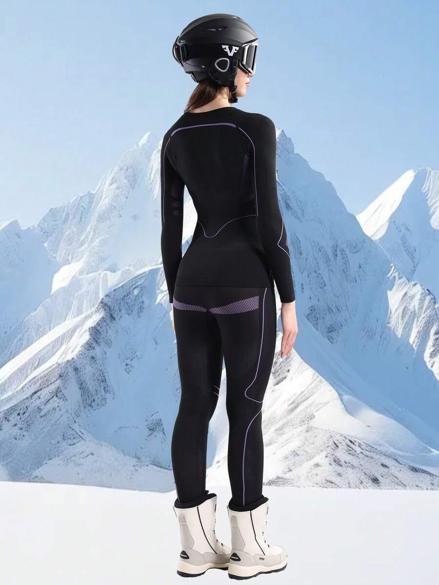 CZARNY KOMPLET BLUZKA LEGGINSY 