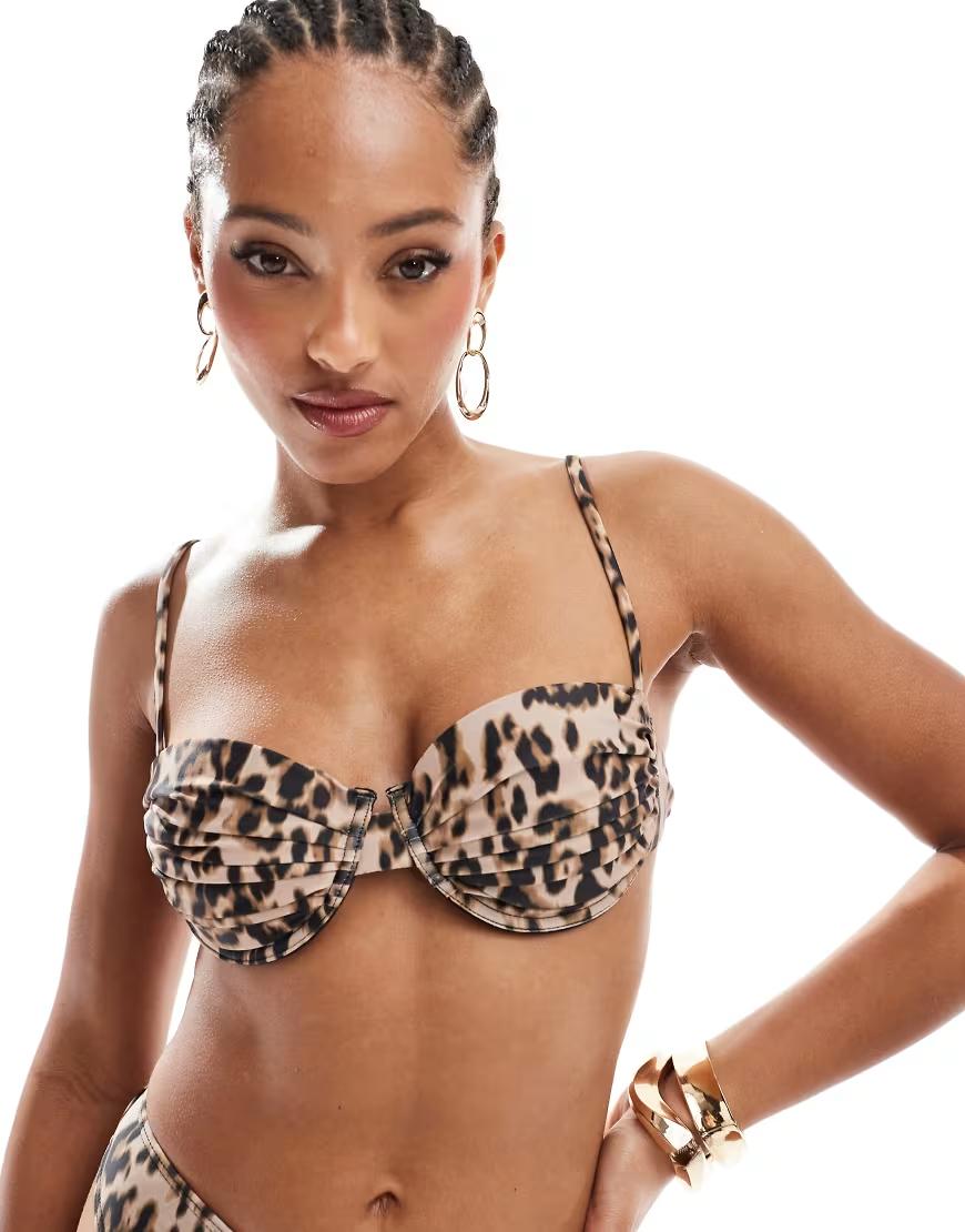 góra od bikini animal print
