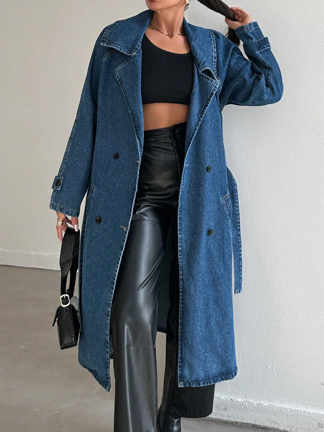 PŁASZCZ JEANS GUZIKI