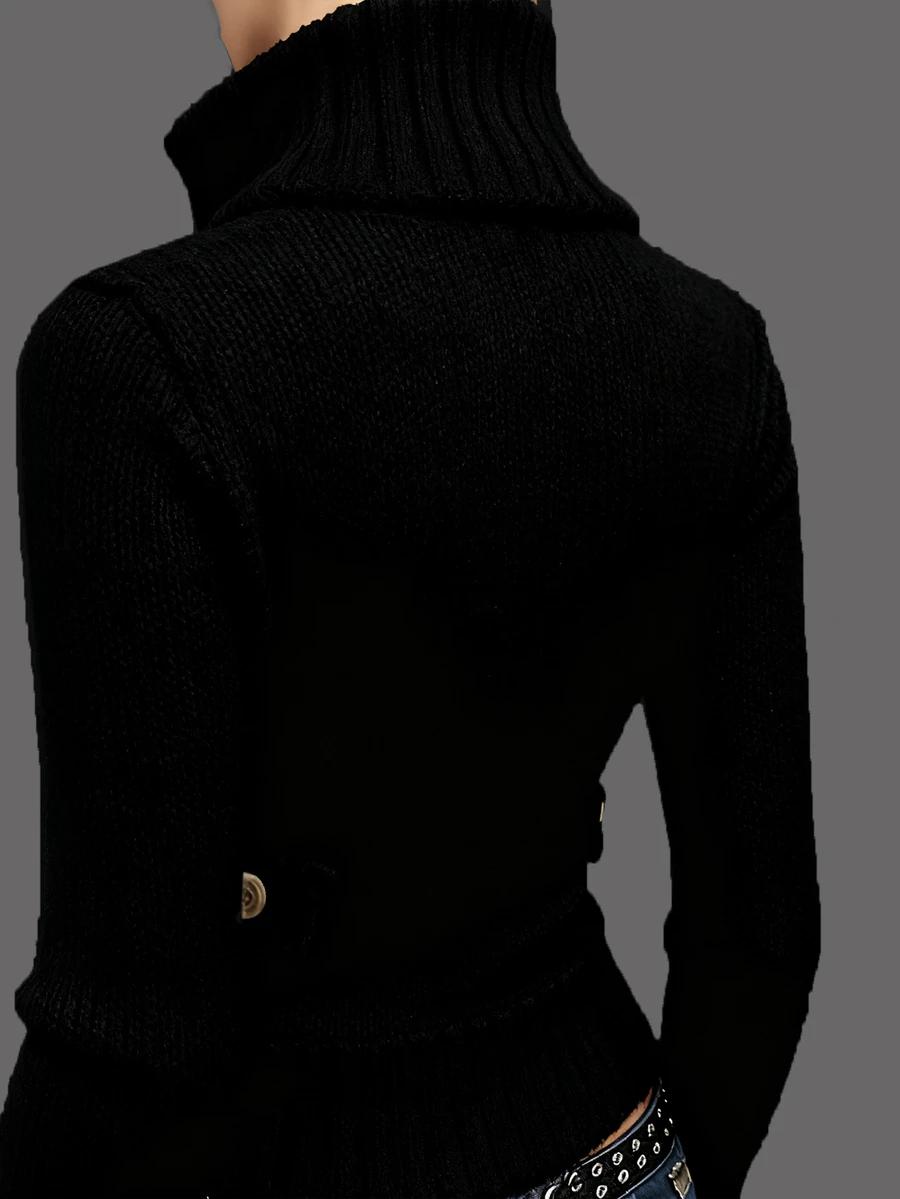 CZARNY SWETER ZAMEK