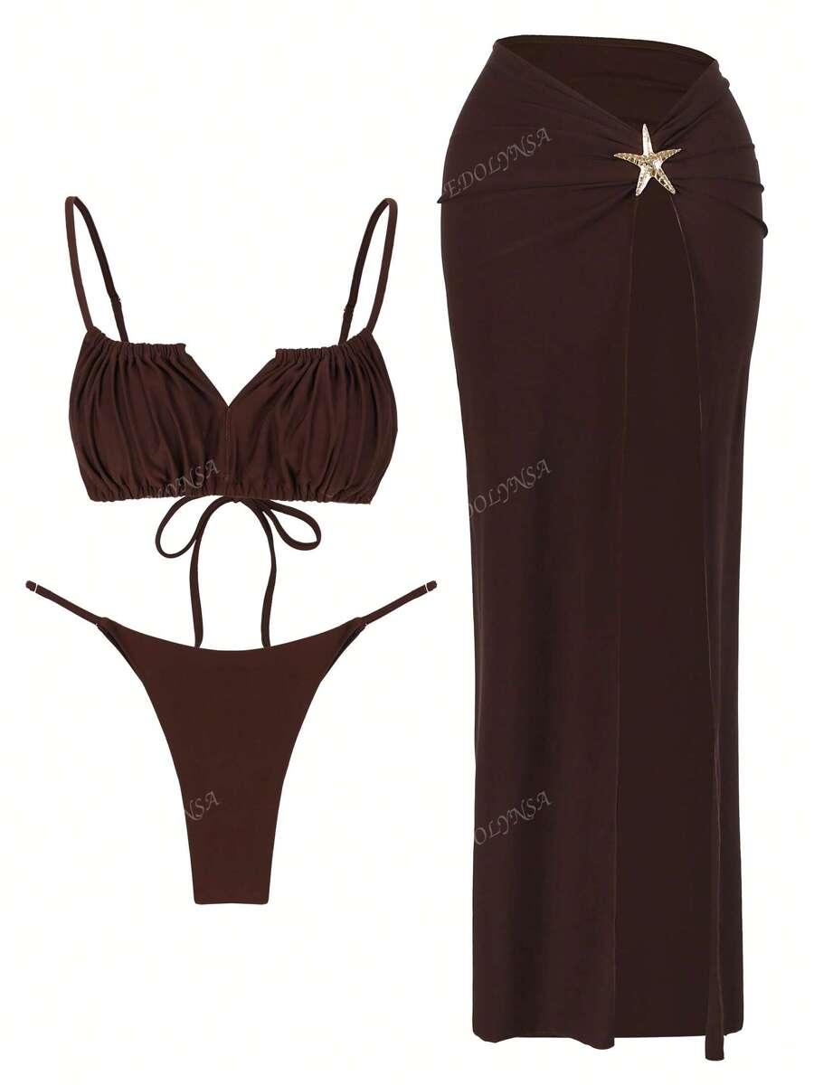 TRZYCZĘŚCIOWY STRÓJ KĄPIELOWY sarong