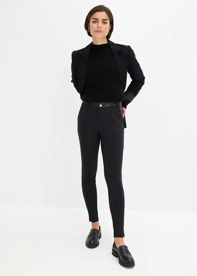 CZARNE LEGGINSY CASUAL