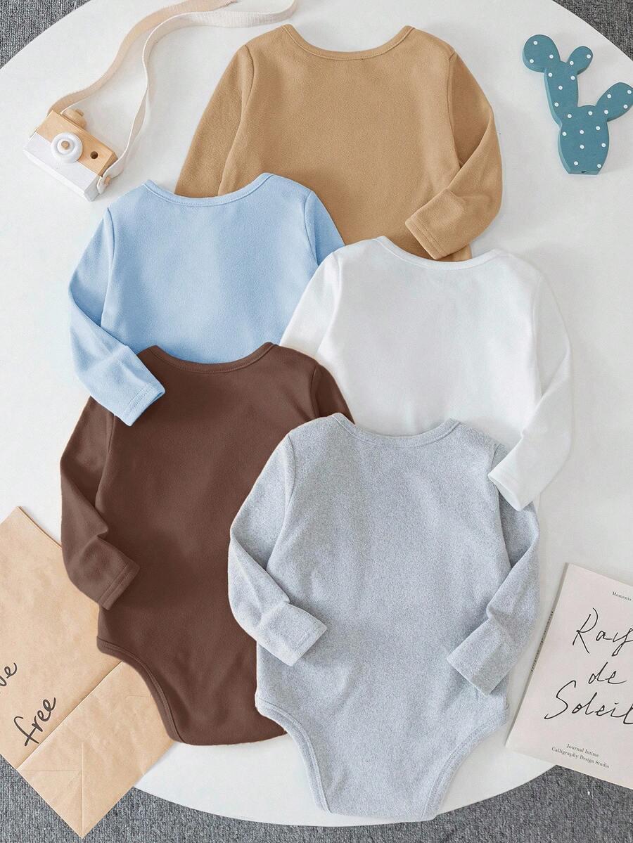 body z długim rękawem 5-pack