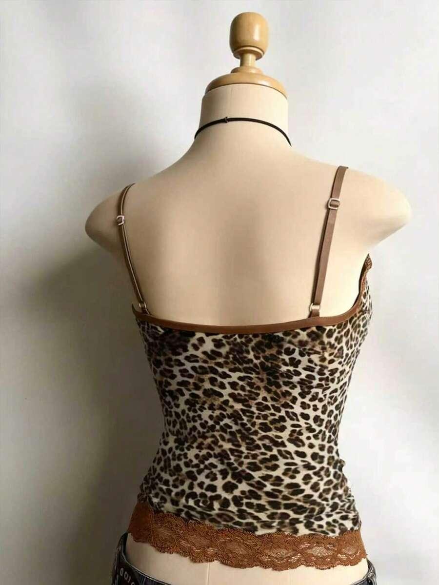 top na ramiączkach animal print