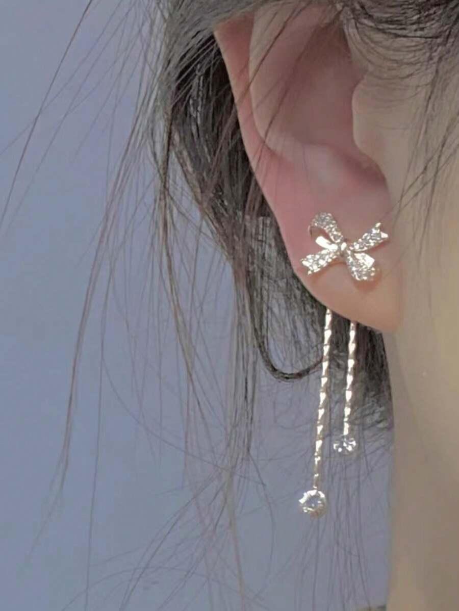kolczyki kokardy gold