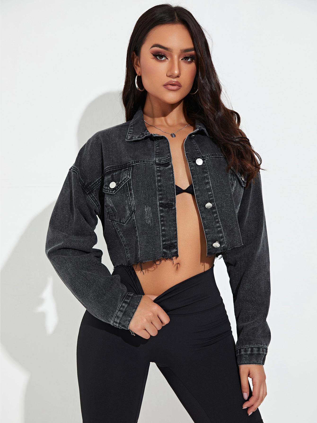 KRÓTKA KURTKA JEANS
