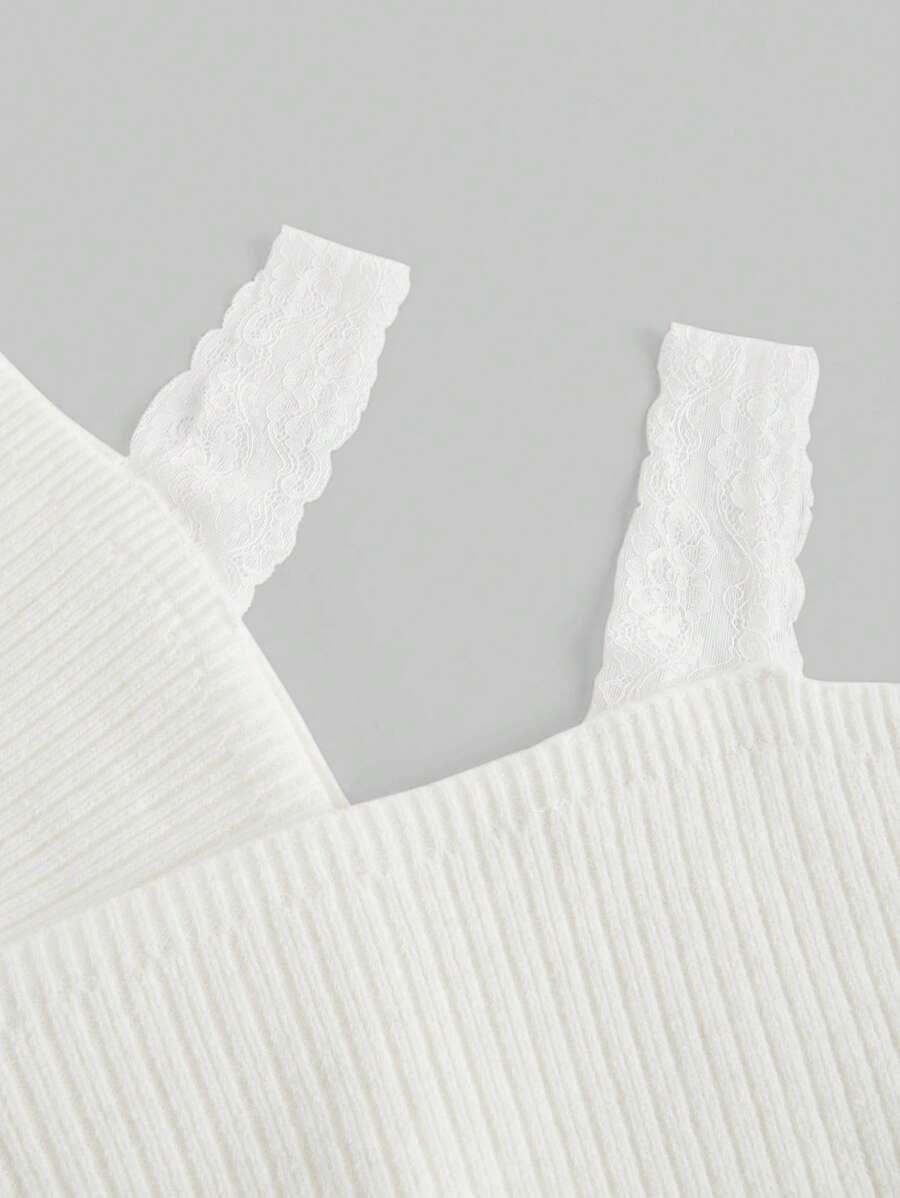 SWETER KORONKA ODKRYTE RAMIONA
