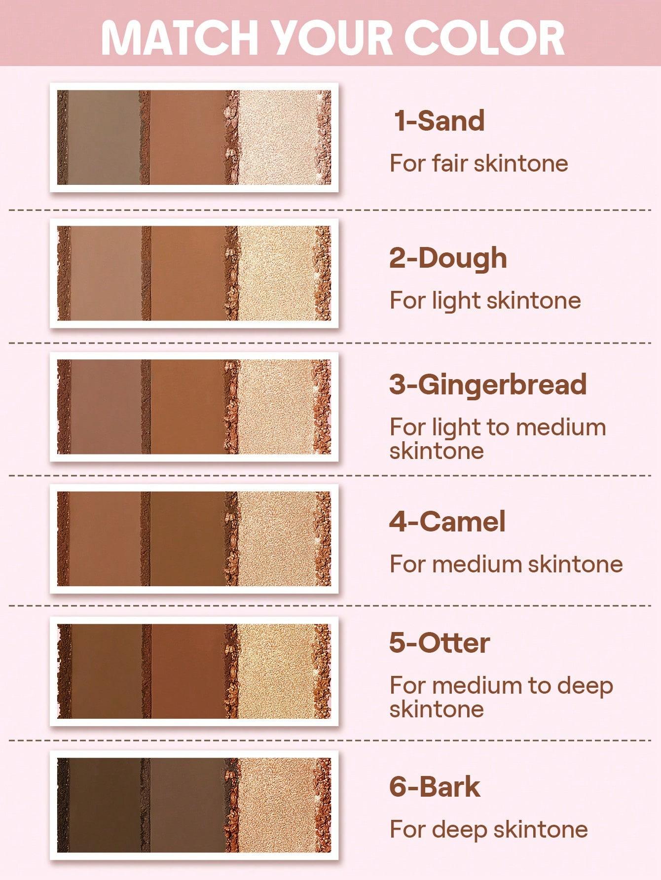 PALETA DO KONTUROWANIA BRONZER ROZŚWIETLACZ