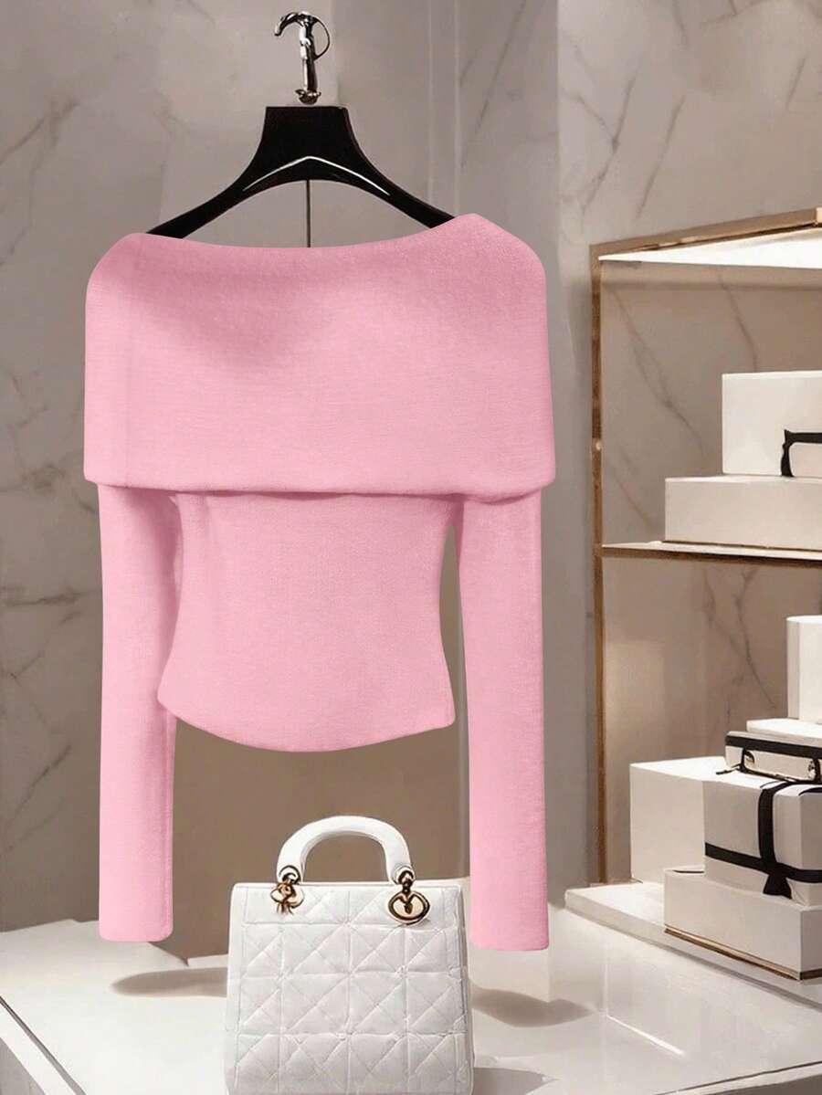 RÓŻOWY SWETER ZDOBIENIE 