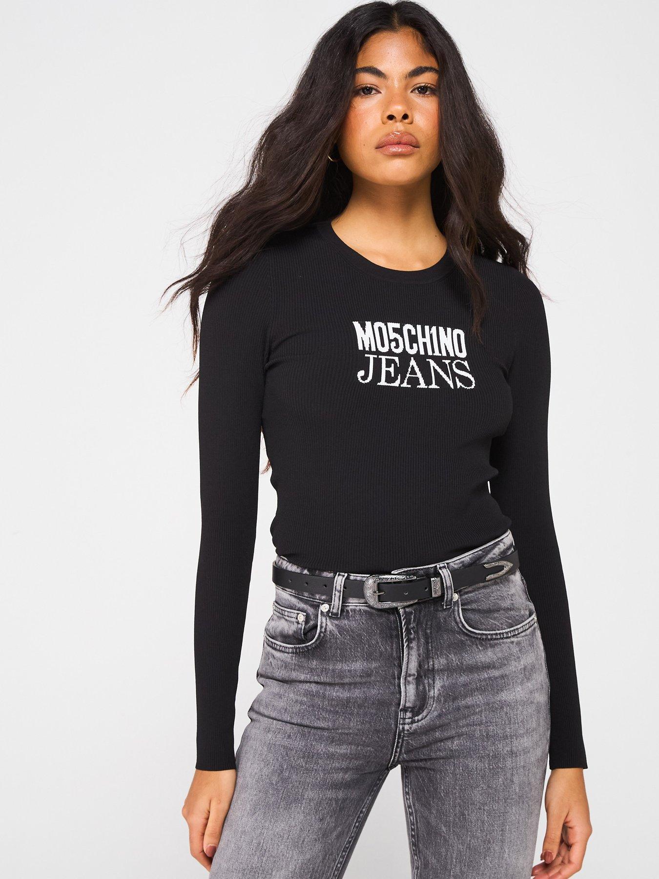 MOSCHINO JEANS BLUZKA Z DŁUGIM RĘKAWEM K1A0937