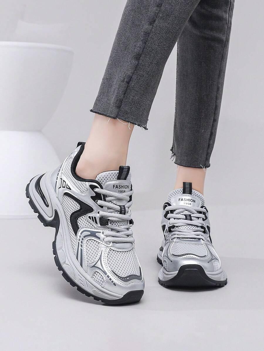 srebrne buty sportowe