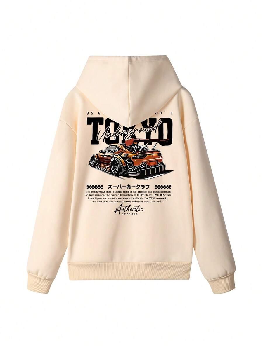 bluza z kapturem print 