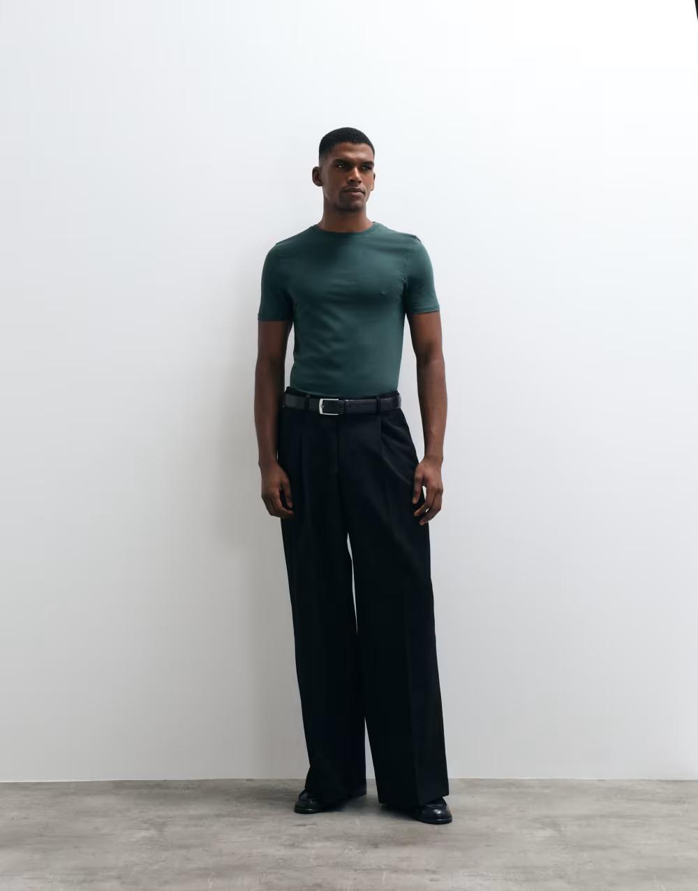 ZIELONY T-SHIRT BASIC