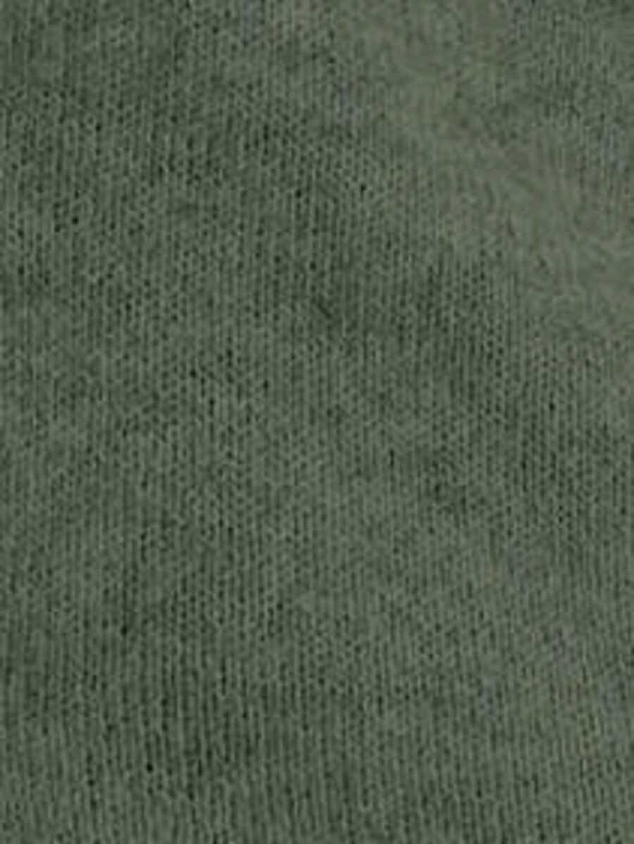ZIELONY DZIANINOWY SWETER 