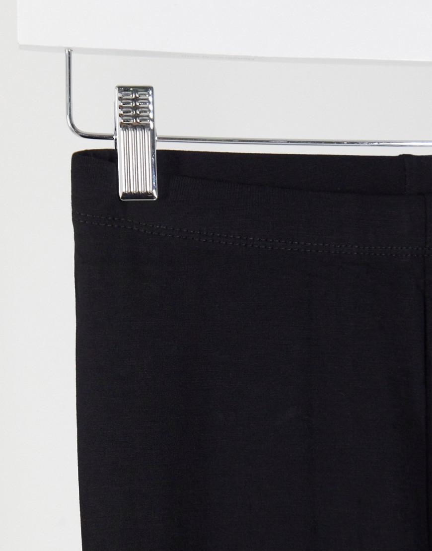czarne klasyczne legginsy