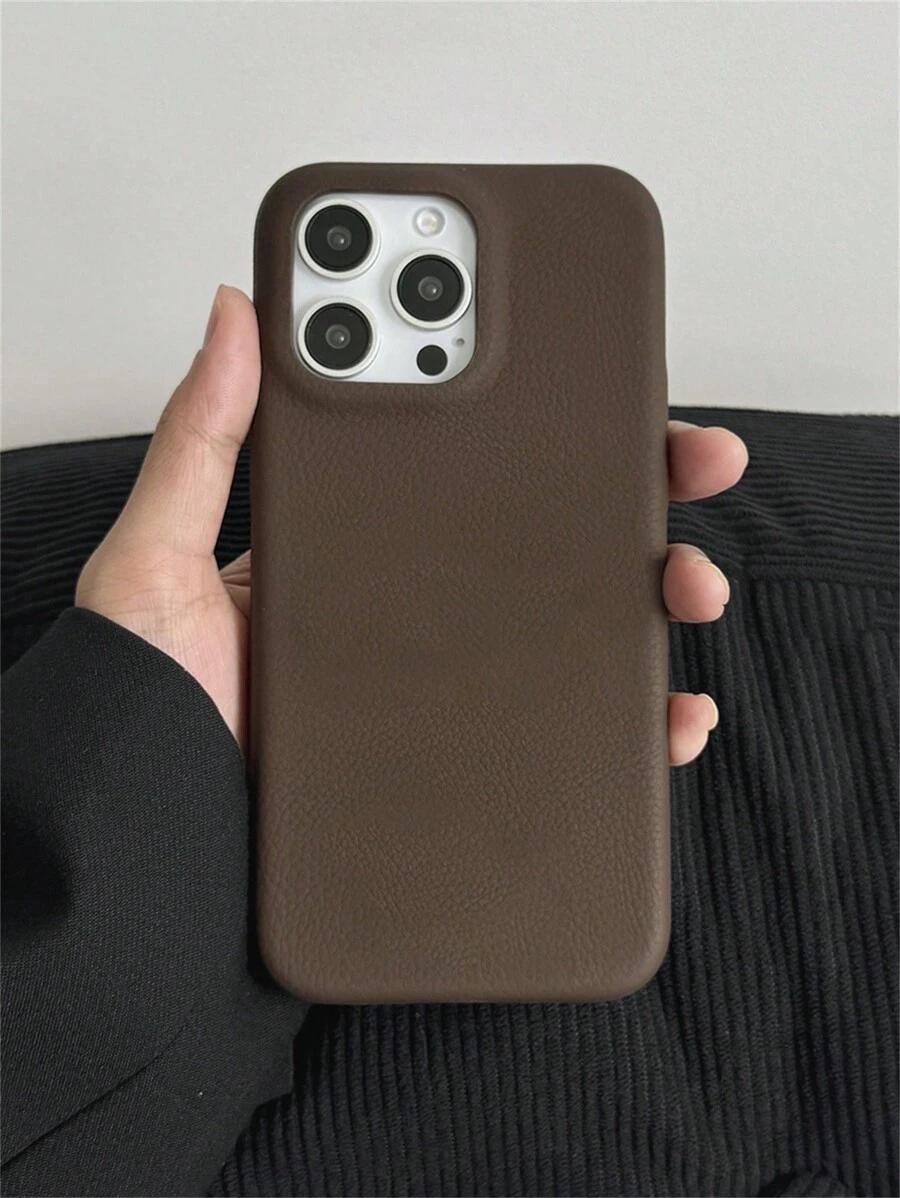 BRĄZOWE ETUI NA TELEFON IPHONE 14 PRO 