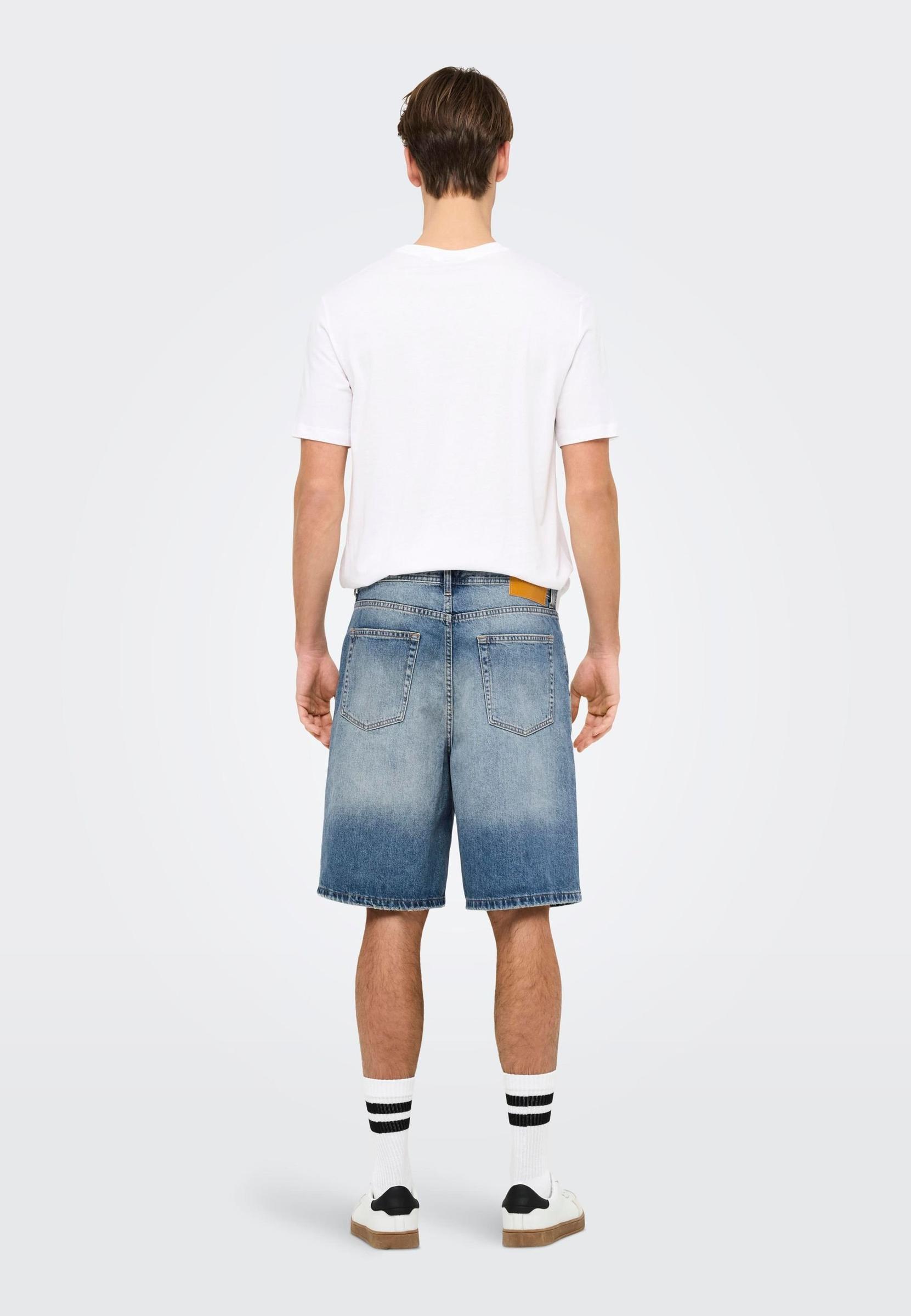 NIEBIESKIE SPODENKI JEANS