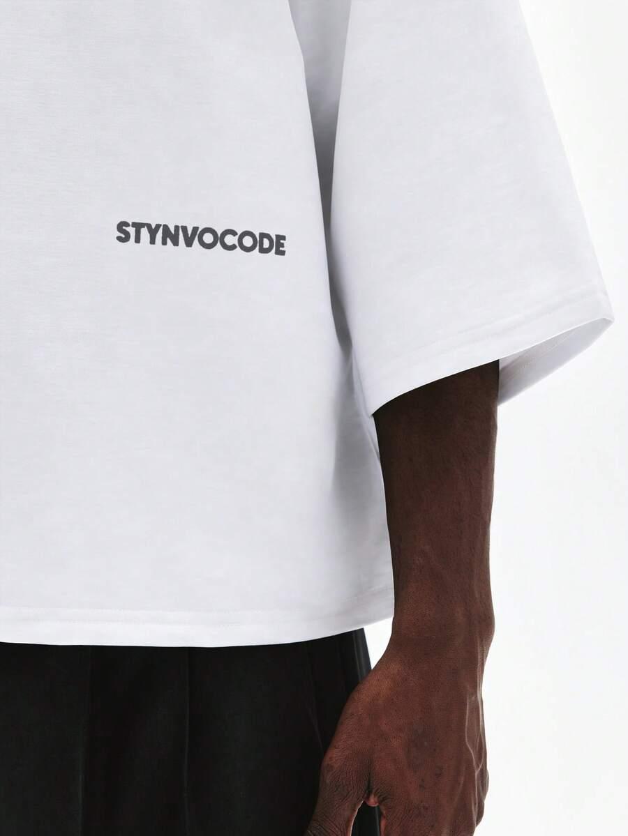BIAŁY T-SHIRT OKRĄGŁY DEKOLT