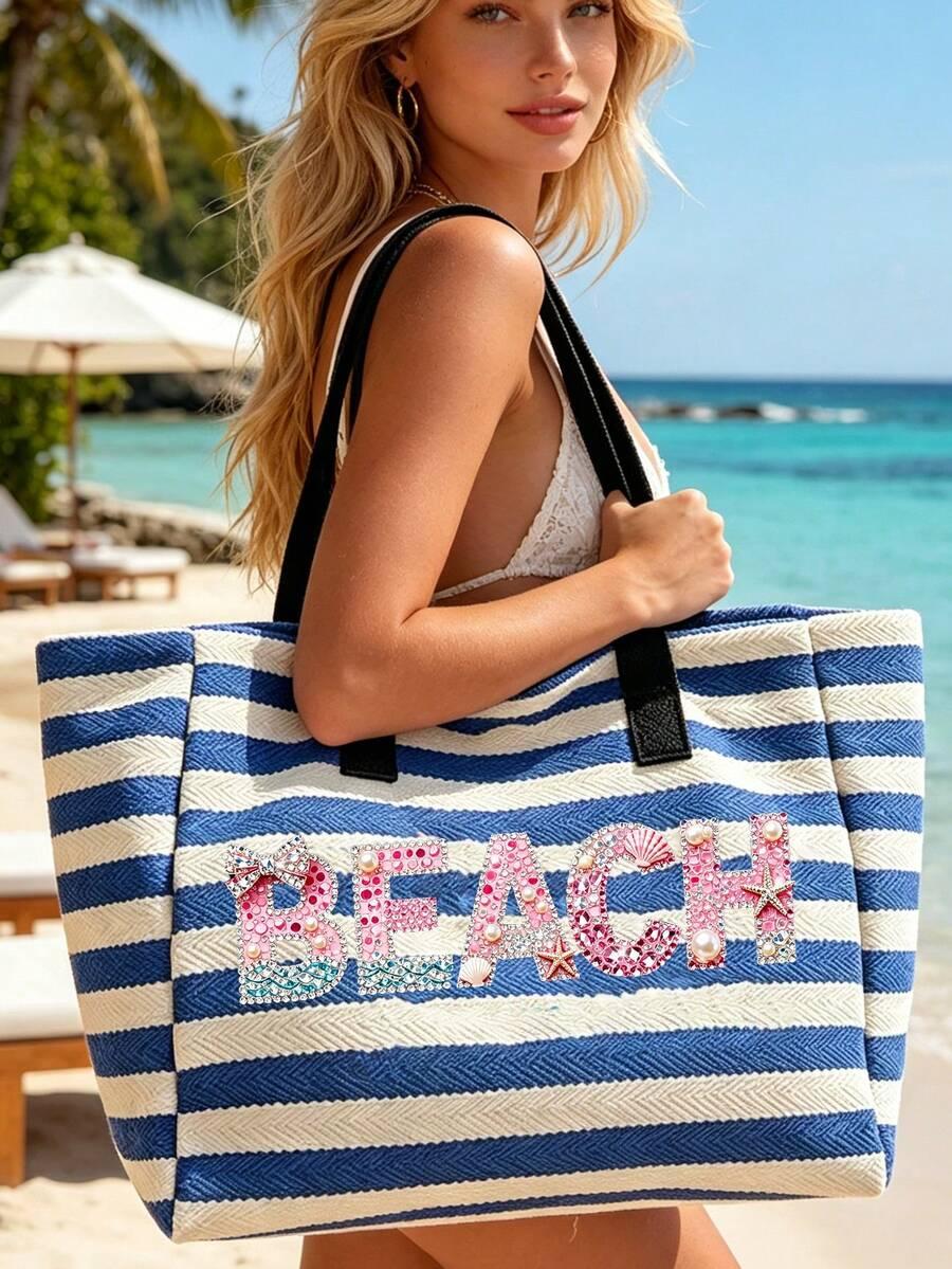 torba plażowa w paski