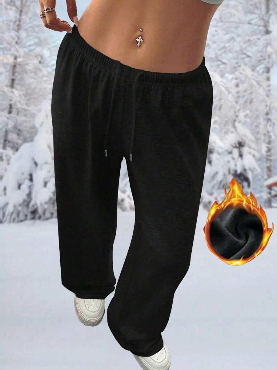czarne spodnie casual szerokie nogawki