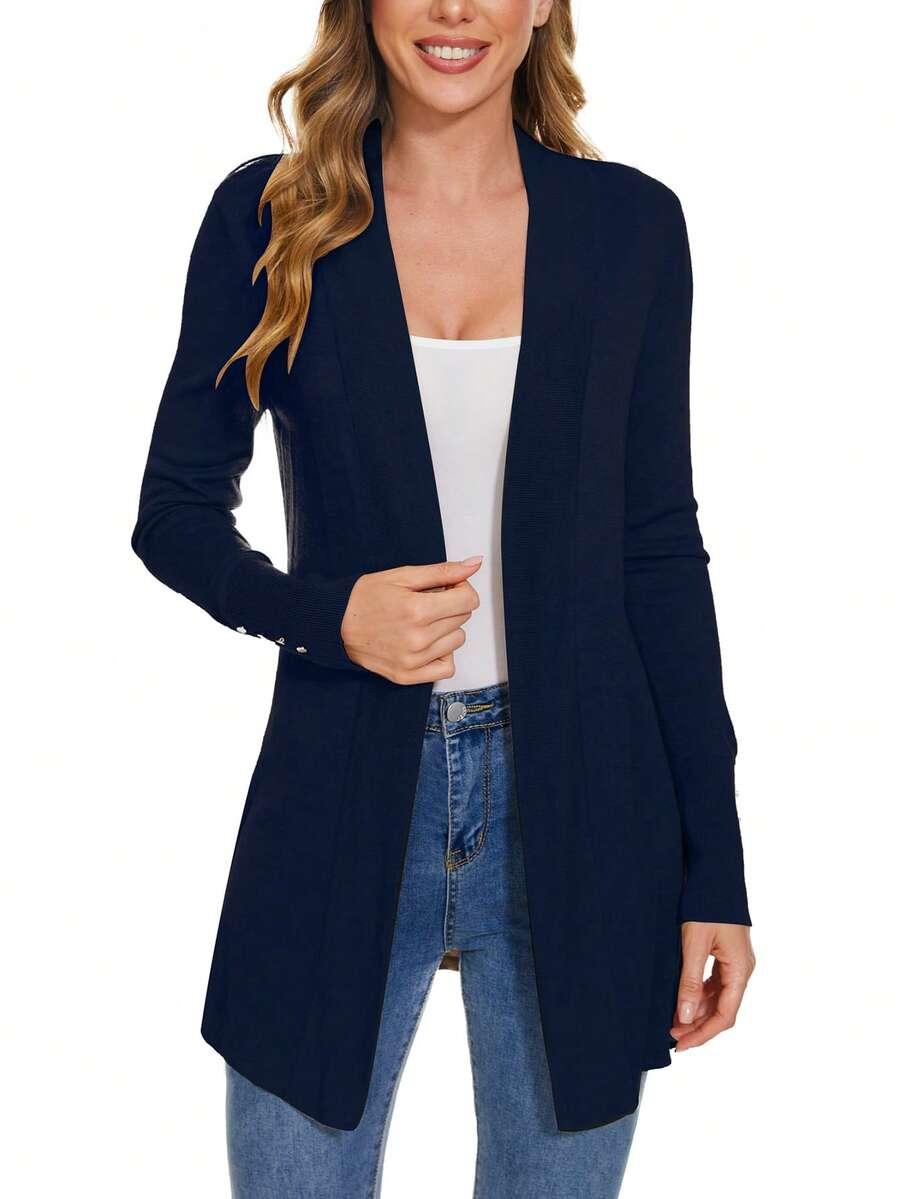 granatowy dzianinowy sweter 
