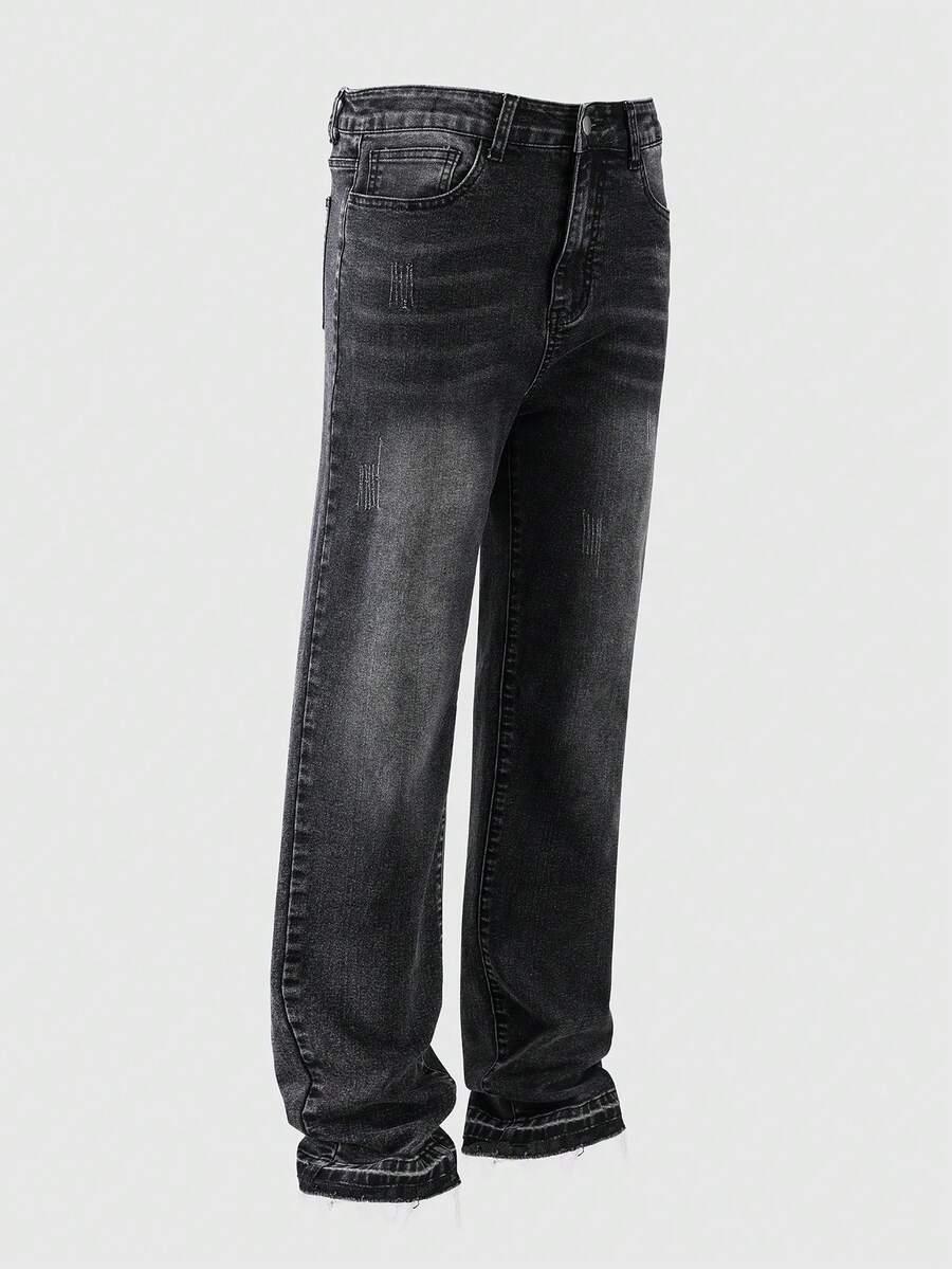 czarne spodnie jeans