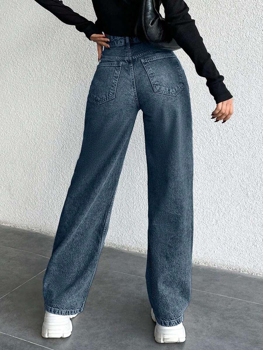 NIEBIESKIE SPODNIE JEANS