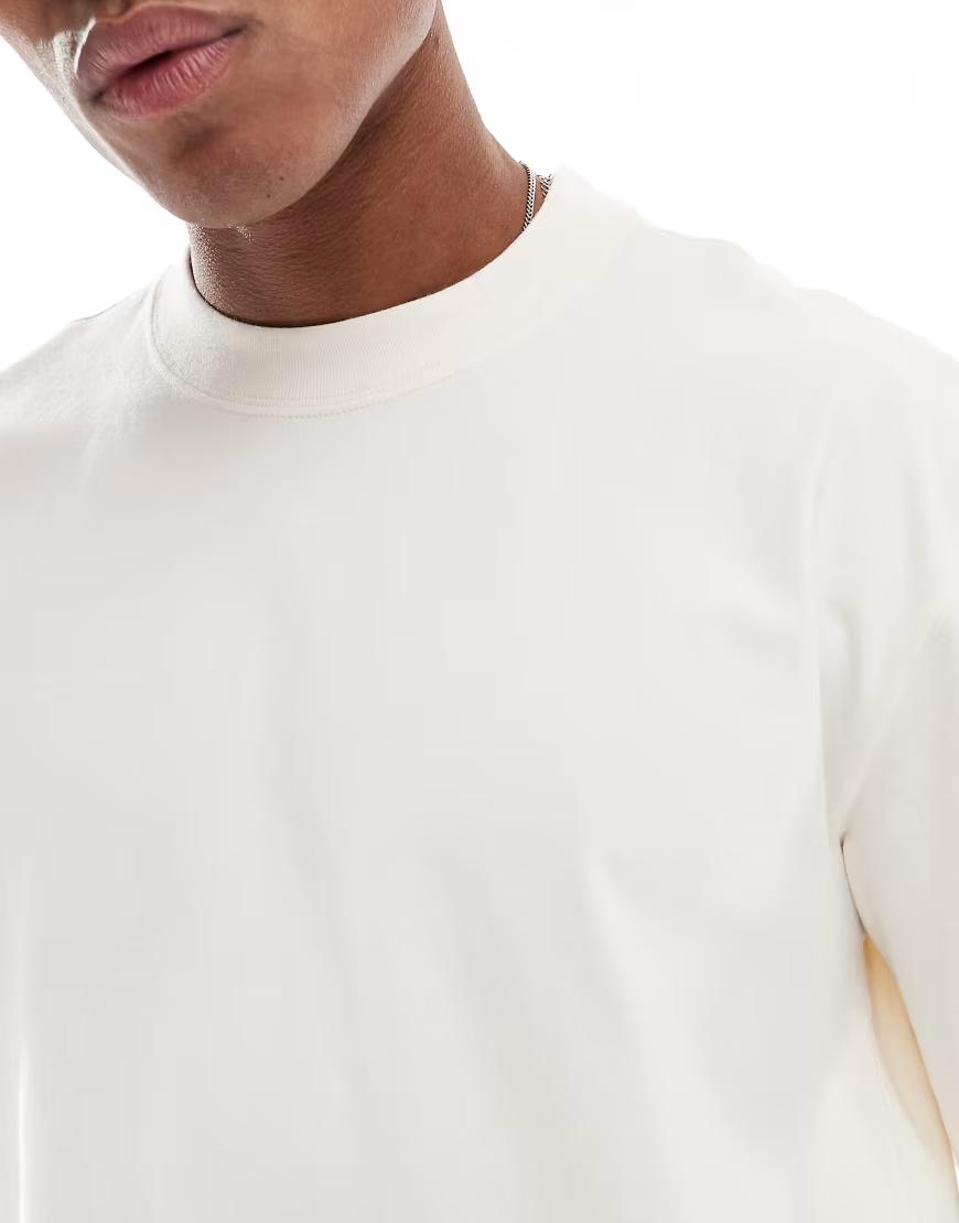 kremowy t-shirt basic