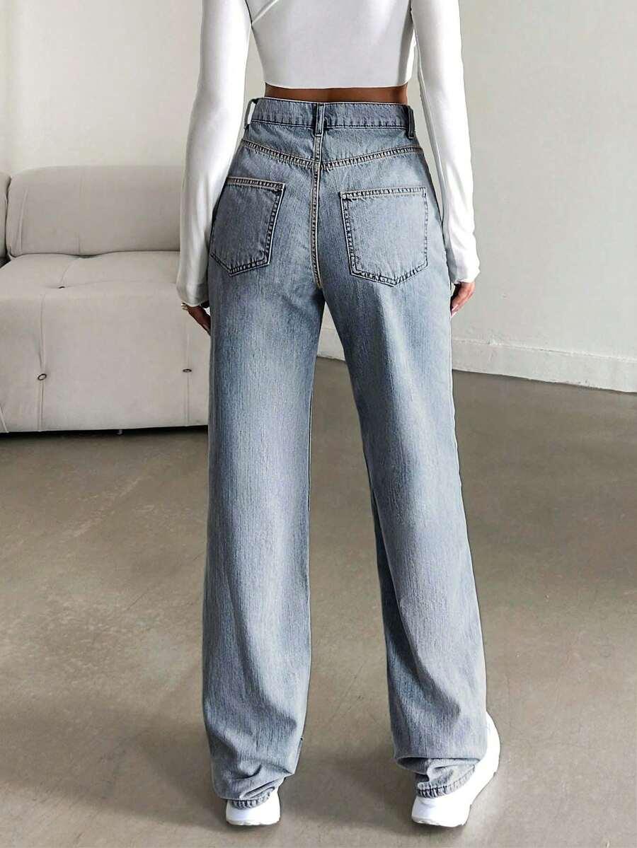 NIEBIESKIE SPODNIE JEANS