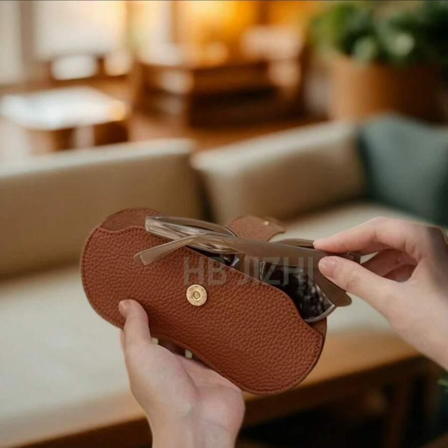BRĄZOWE ETUI NA OKULARY