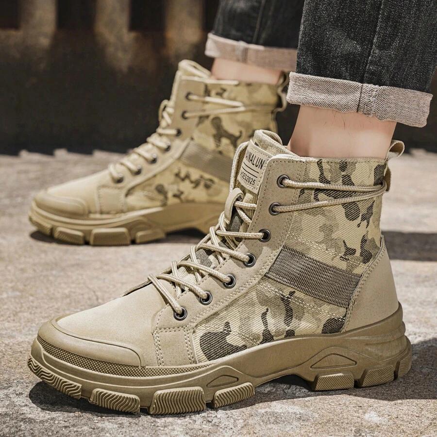 beżowe buty trekkingowe