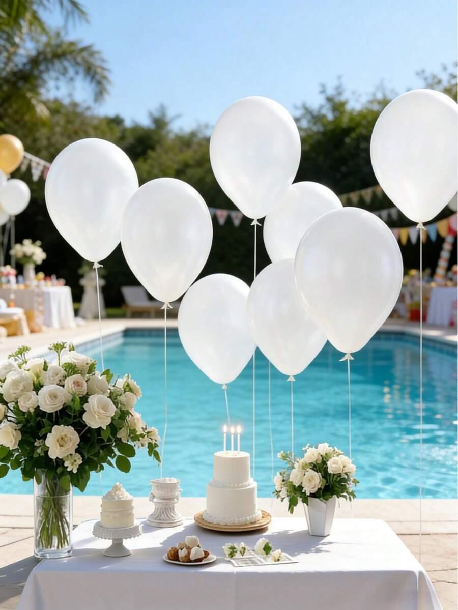 białe balony 10-pack