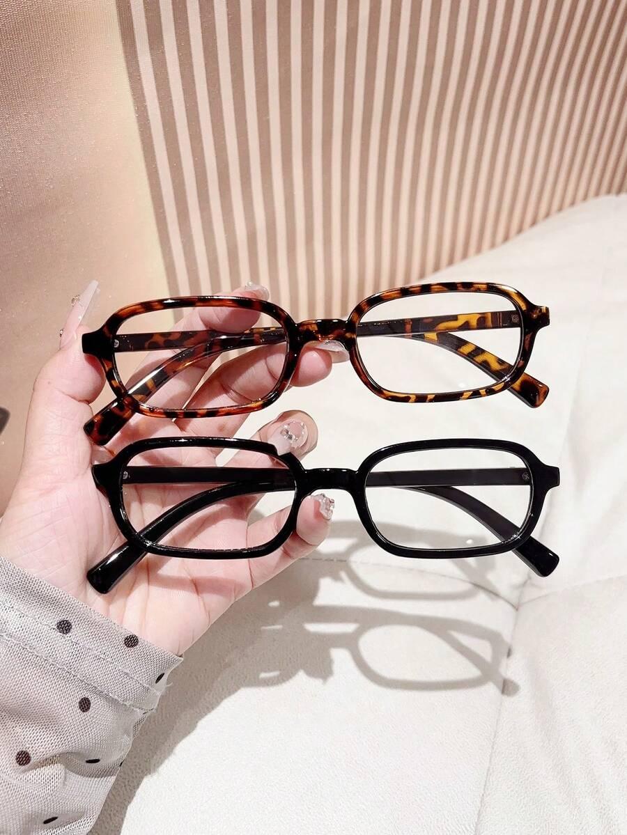 okulary zerówki leopard print