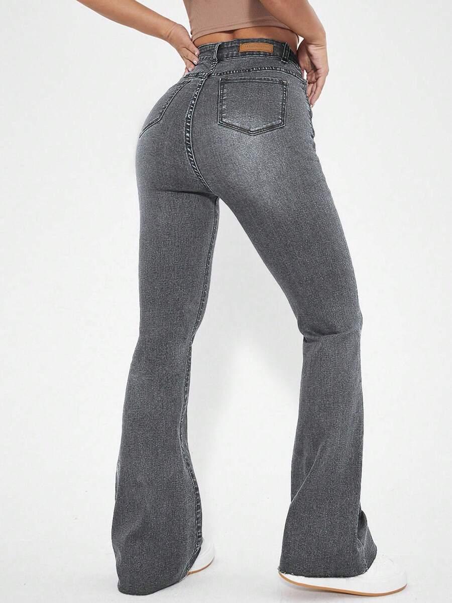 SZARE SPODNIE JEANS 