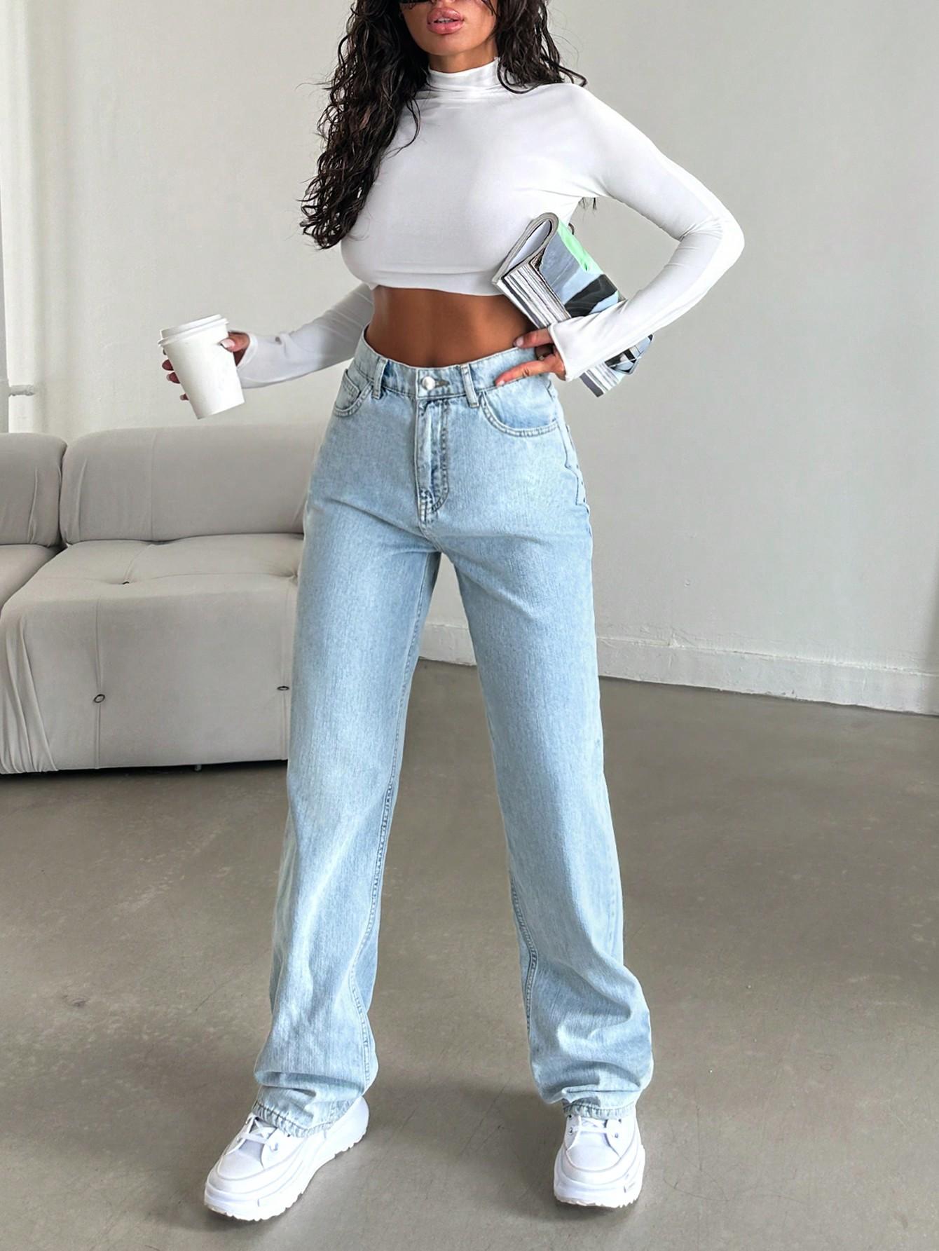 NIEBIESKIE SPODNIE JEANS 