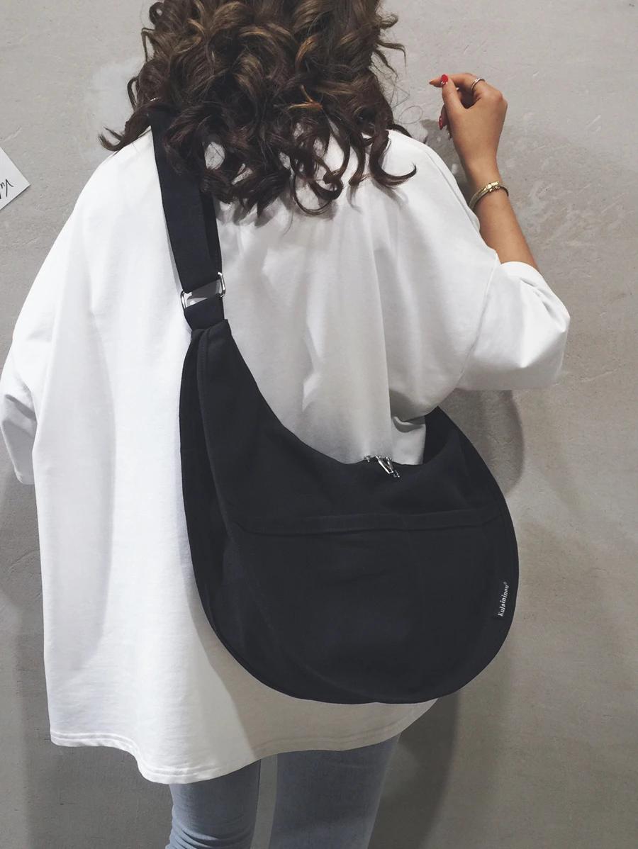 czarna torebka zip