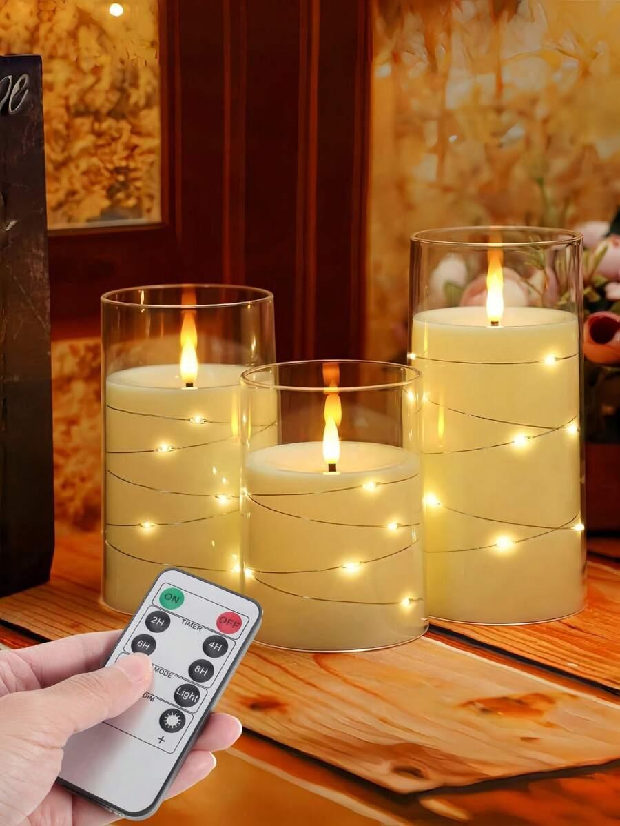 LAMPA ŚWIECA NA BATERIE 3-PACK