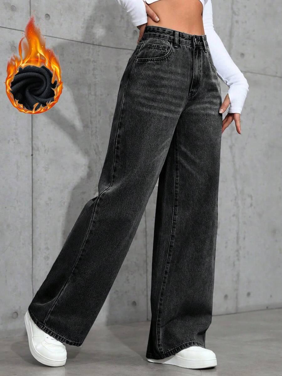 SPODNIE JEANS WYSOKI STAN