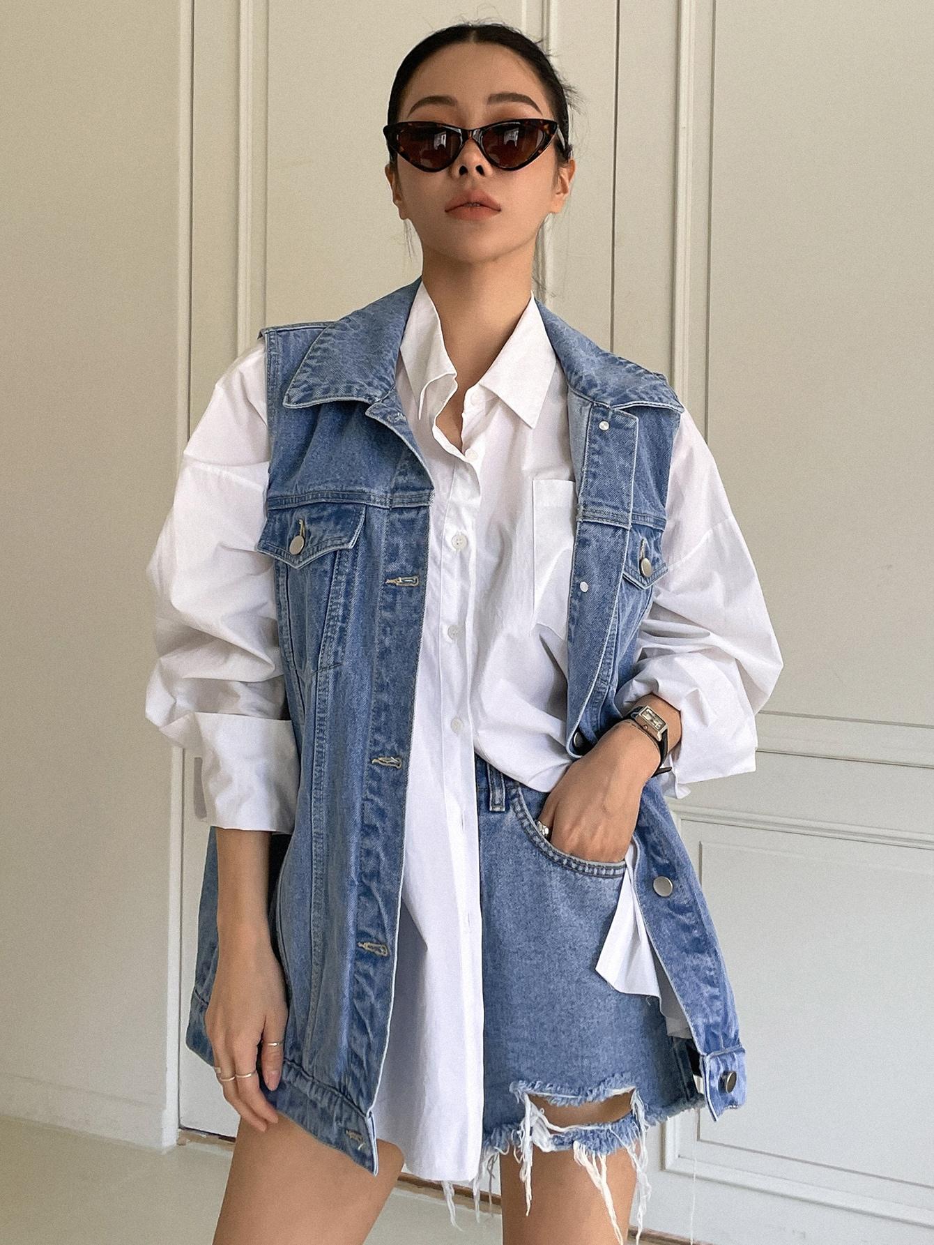 KAMIZELKA OVERSIZE JEANS