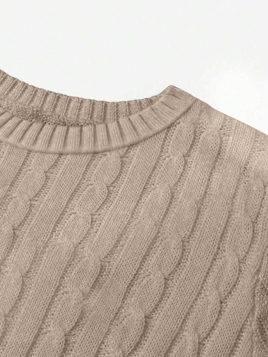 beżowy sweter krótki rękaw