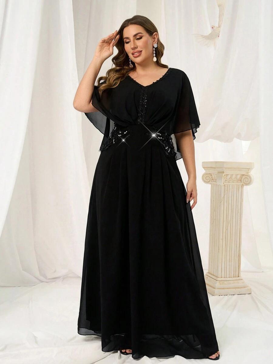 czarna maxi sukienka