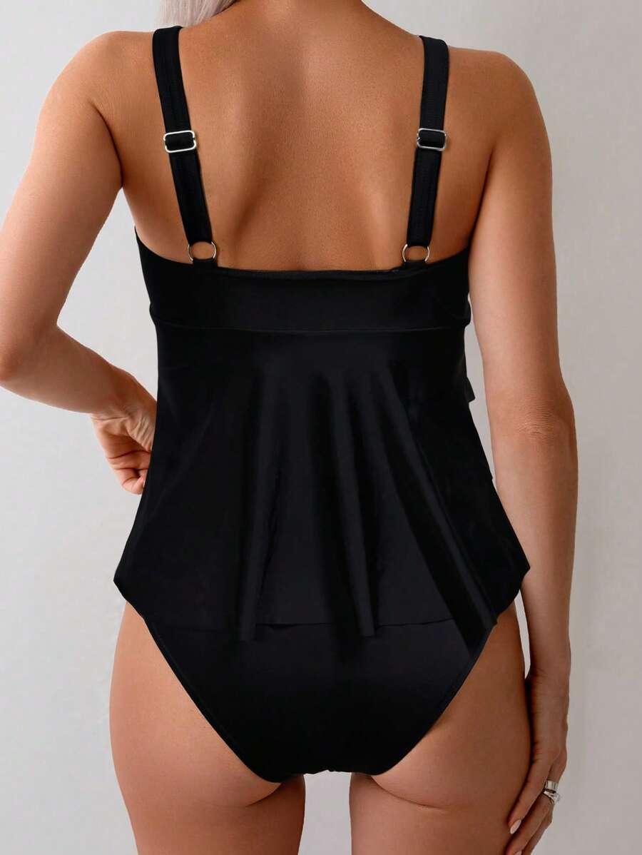 czarny komplet bikini 