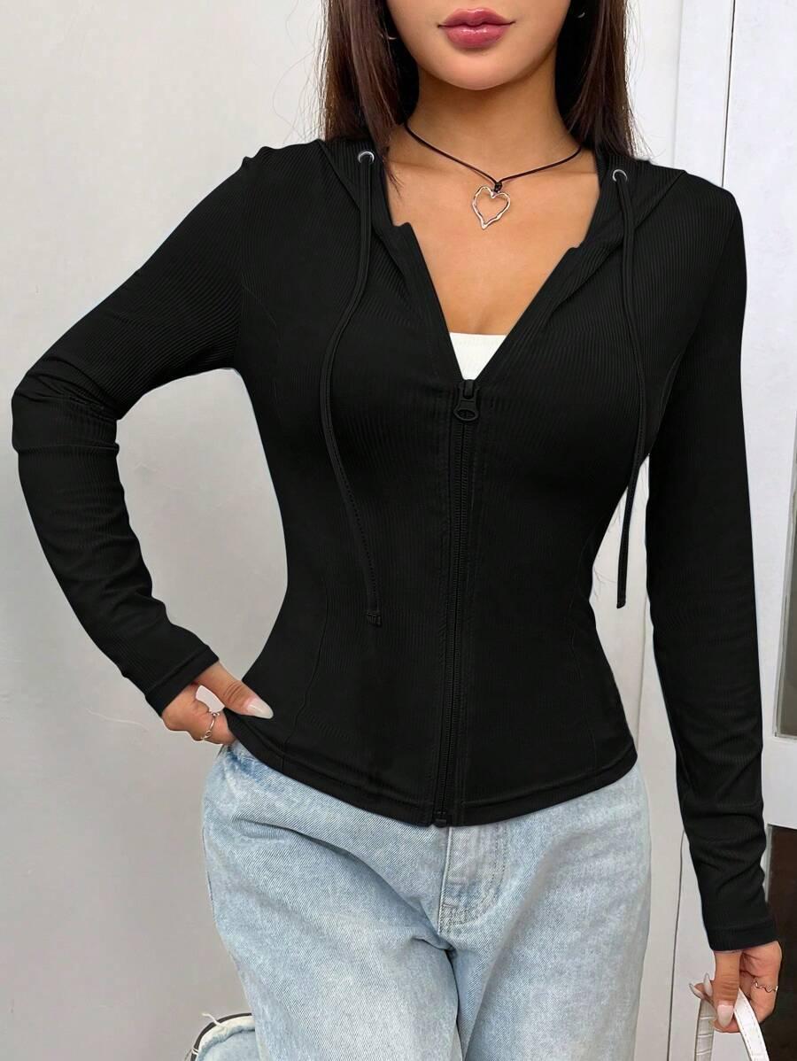 czarna bluza zamek