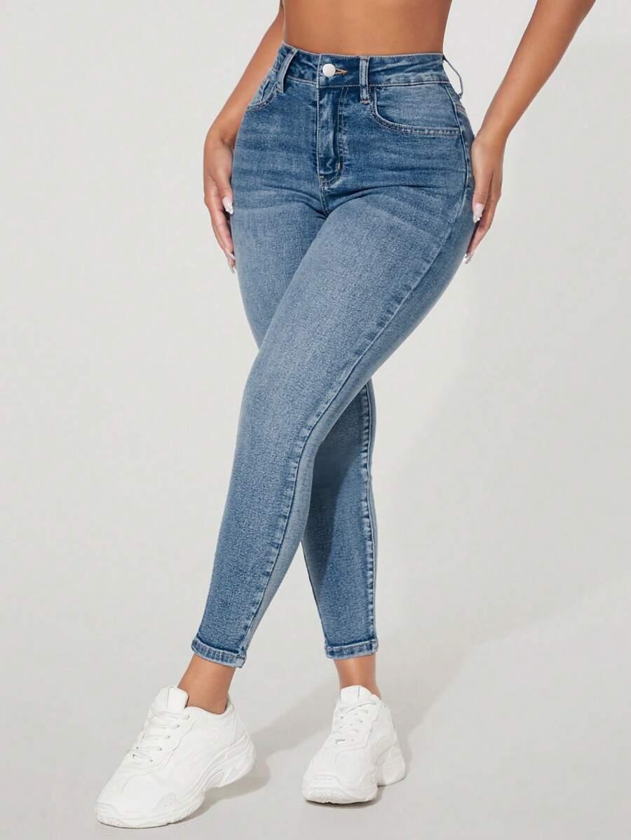 NIEBIESKIE SPODNIE JEANS