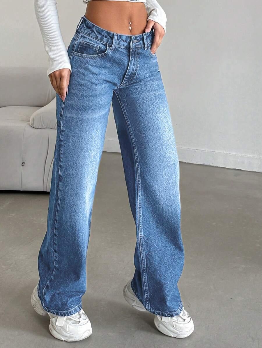 NIEBIESKIE SPODNIE JEANS