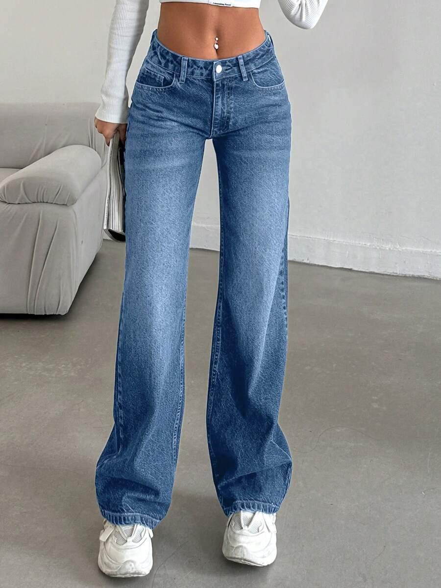 NIEBIESKIE SPODNIE JEANS